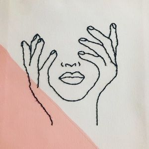 Handmade Embroidered Canvas Frame